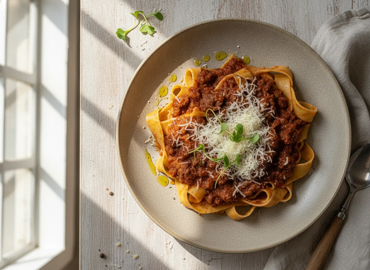 Pappardelle ao Ragu de Carne photo