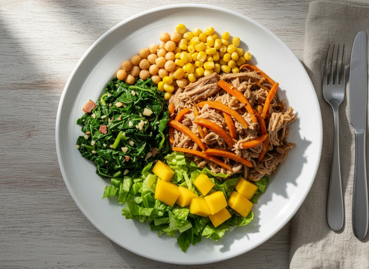 Pernil desfiado com cenoura photo