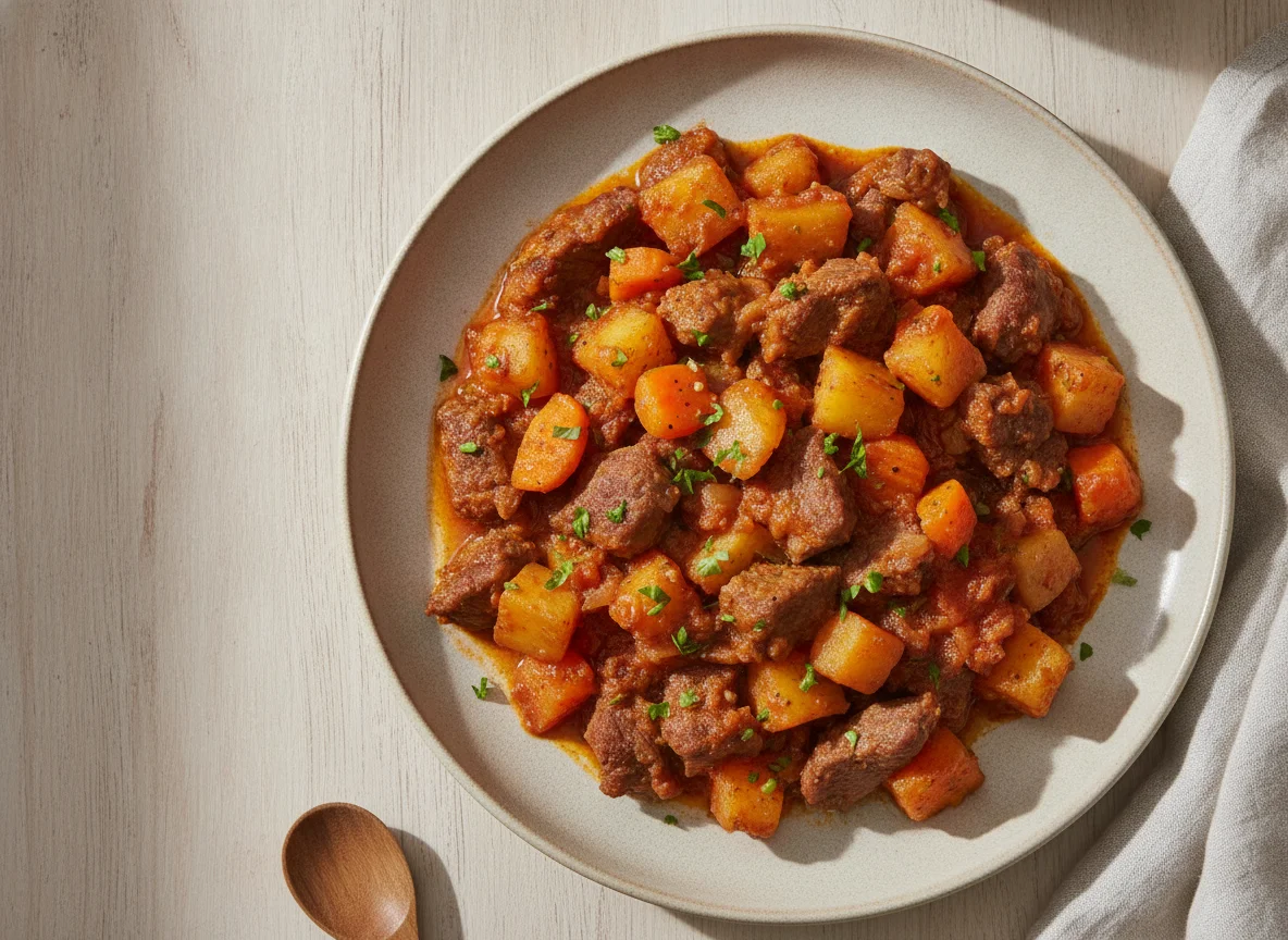 Picadinho de Carne com Cenoura e Batata photo