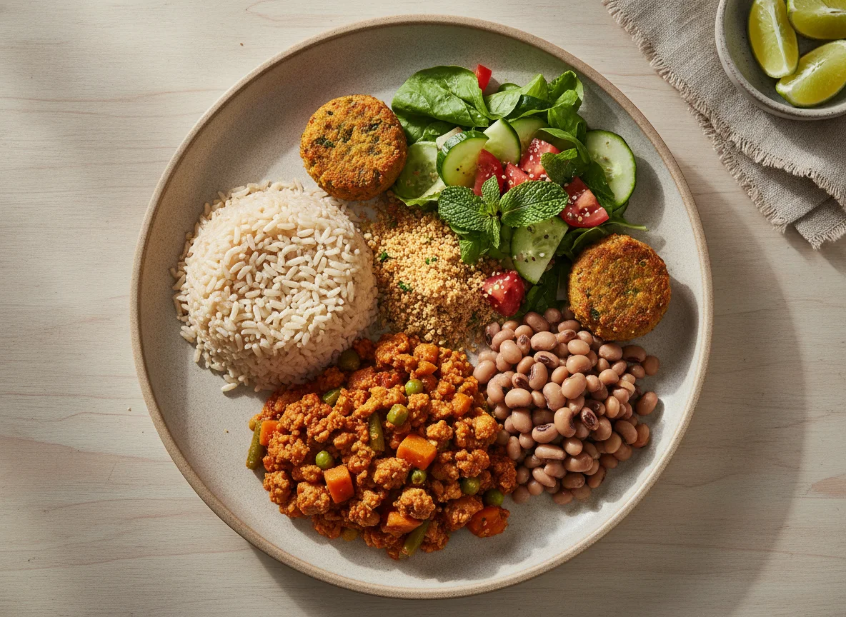 Picadinho Vegano com Arroz Integral (Meia Porção) photo