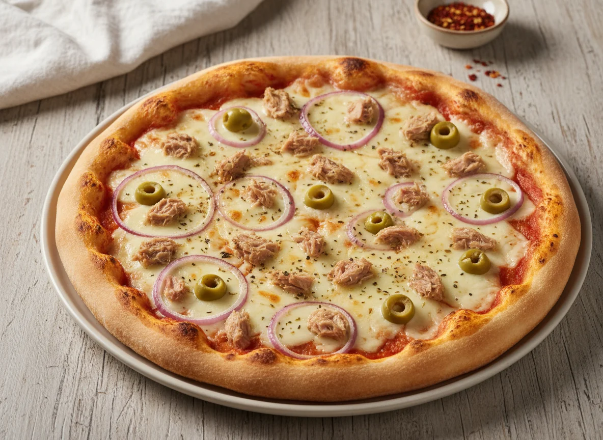 Pizza de Atum e Queijo photo