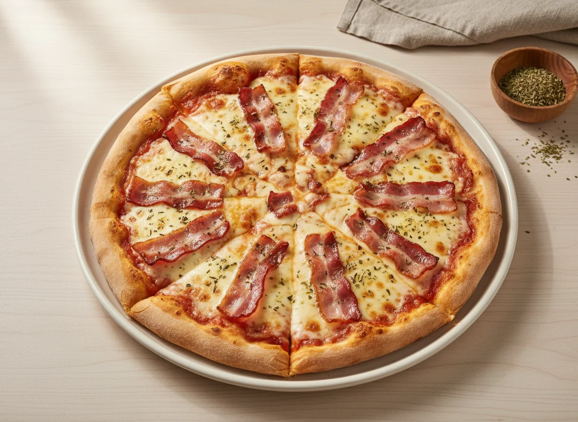 Pizza de Bacon e Queijo photo