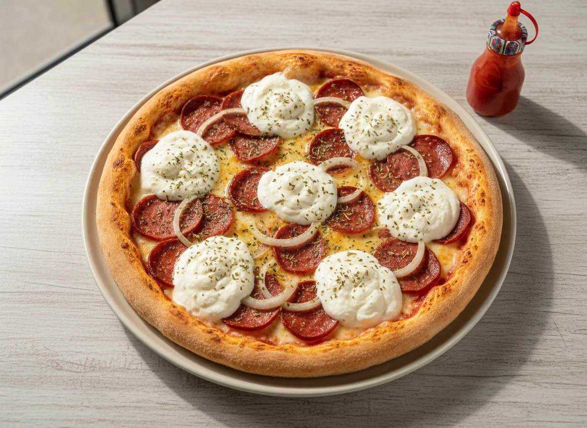 Pizza de Calabresa com Catupiry photo