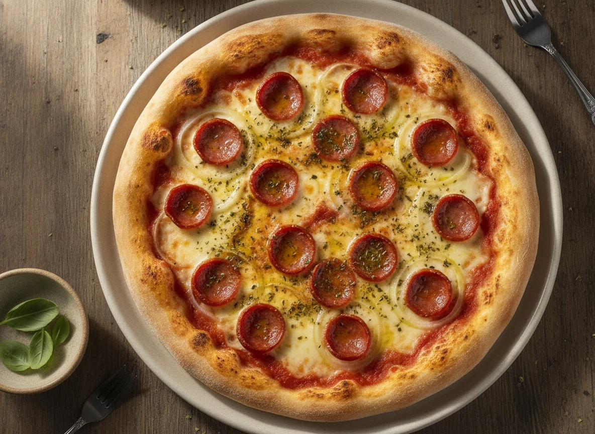 Pizza de Calabresa com Queijo photo