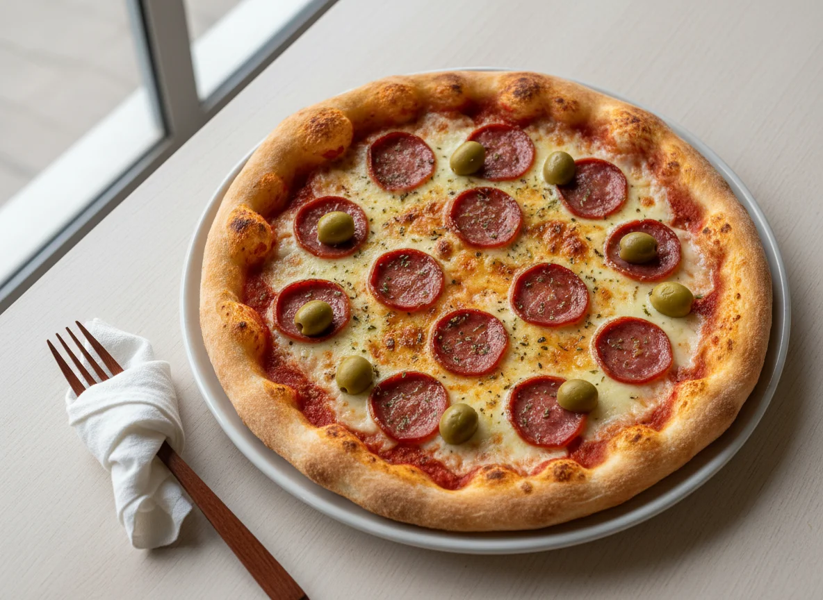 Pizza de Calabresa e Queijo photo