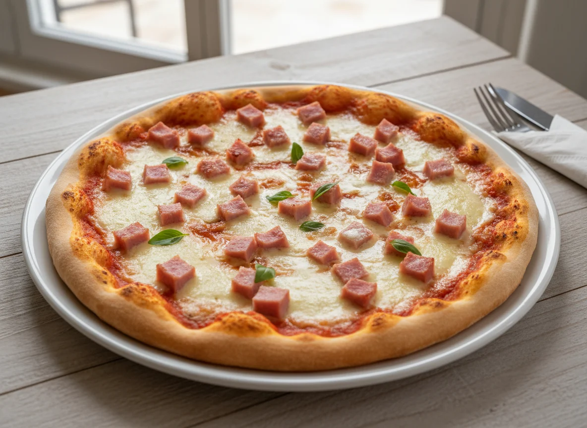 Pizza de Fiambre e Queijo photo