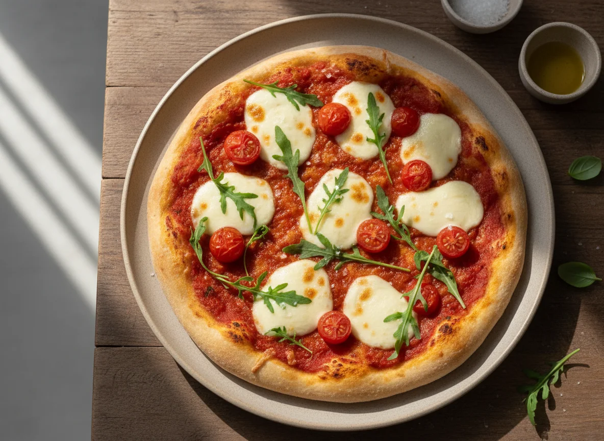 Pizza de Frigideira Integral (Massa Leve) photo