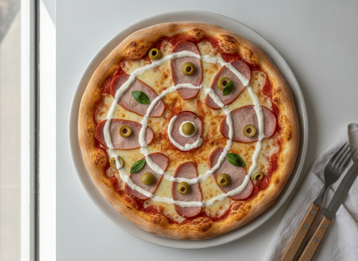 Pizza de lombinho com catupiry photo
