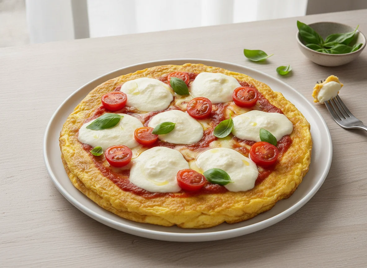 Pizza de Omelete (Omelete Margherita) photo