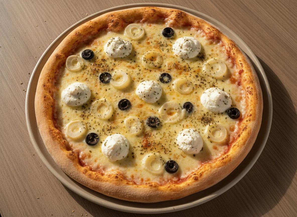 Pizza de palmito com catupiry photo