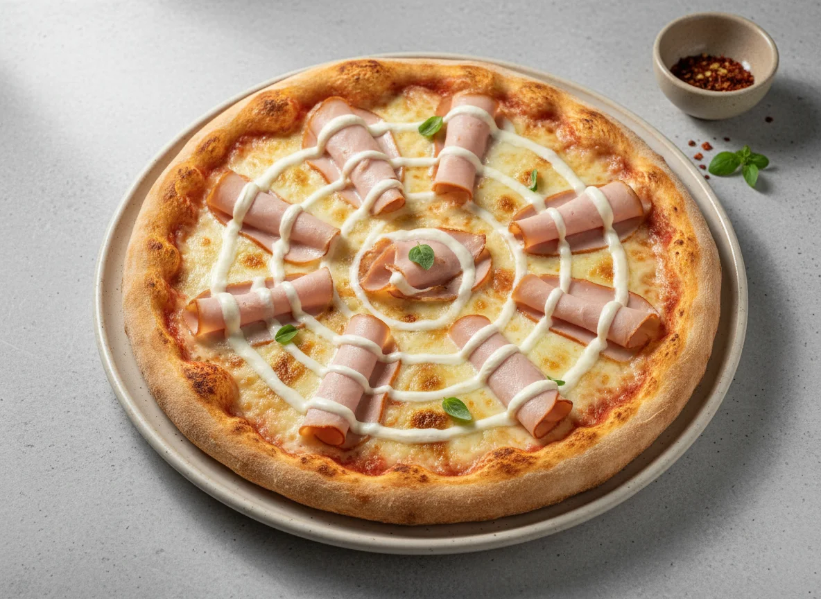 Pizza de Peito de Peru com Catupiry photo