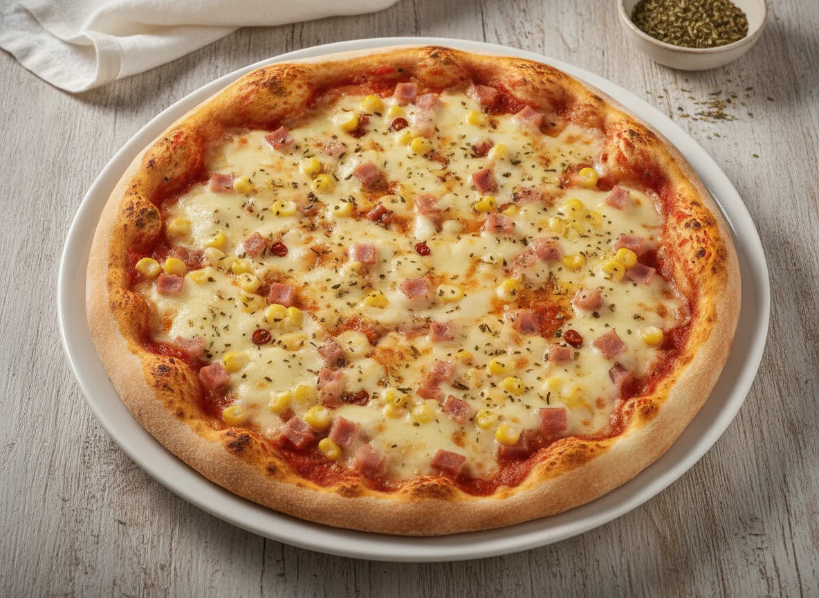 Pizza de Presunto e Milho photo