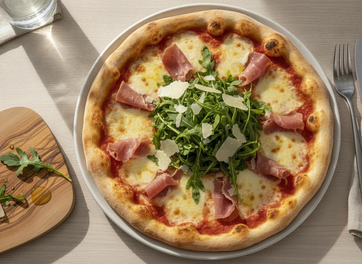 Pizza de Presunto e Rúcula photo