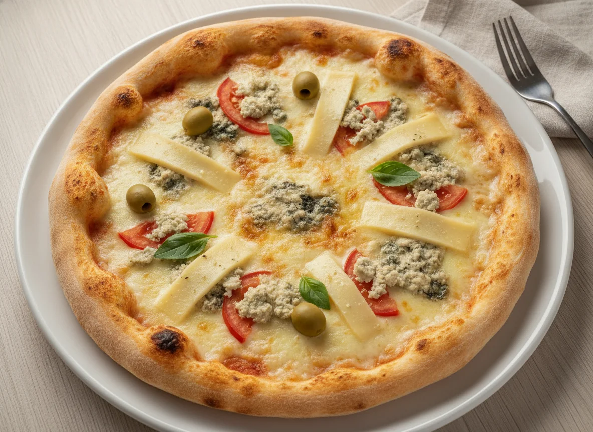 Pizza de Quatro Queijos photo