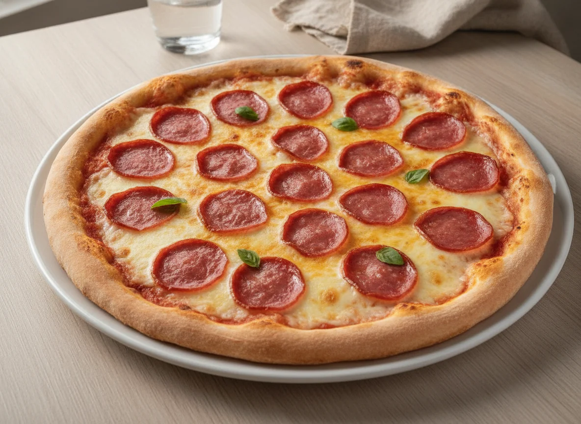 Pizza de Salame e Queijo photo