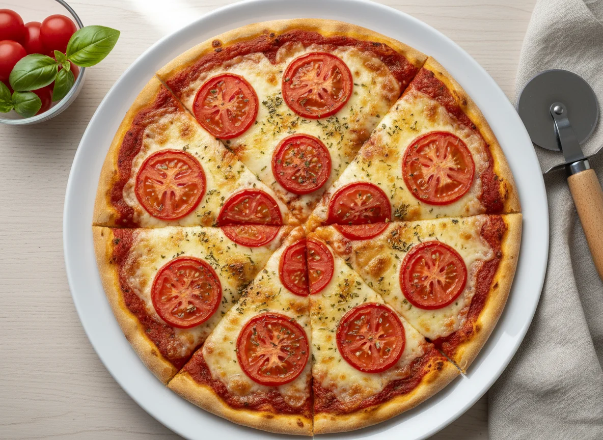 Pizza de Tomate e Queijo photo