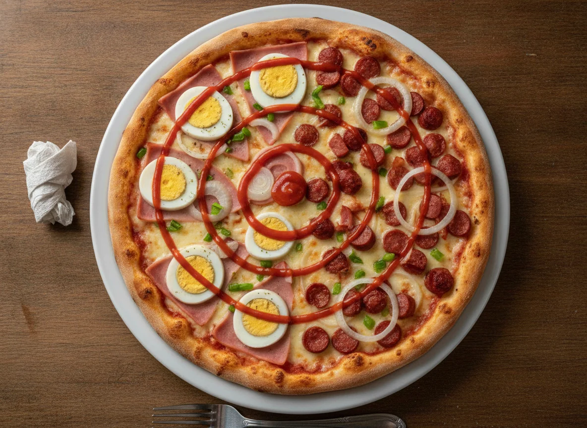 Pizza Portuguesa e Calabresa photo