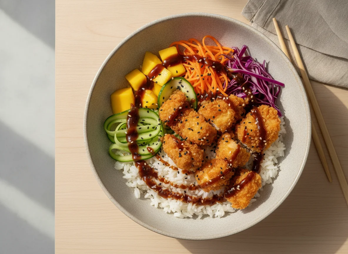 Poke Bowl de Frango Crocante photo