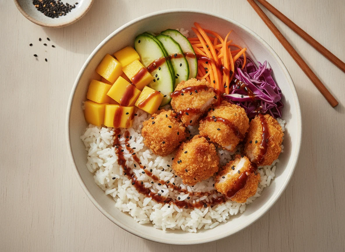 Poke Bowl de Frango Empanado photo