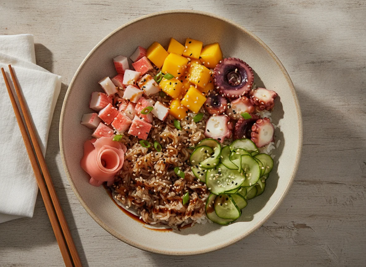 Poke Bowl de Frutos do Mar photo