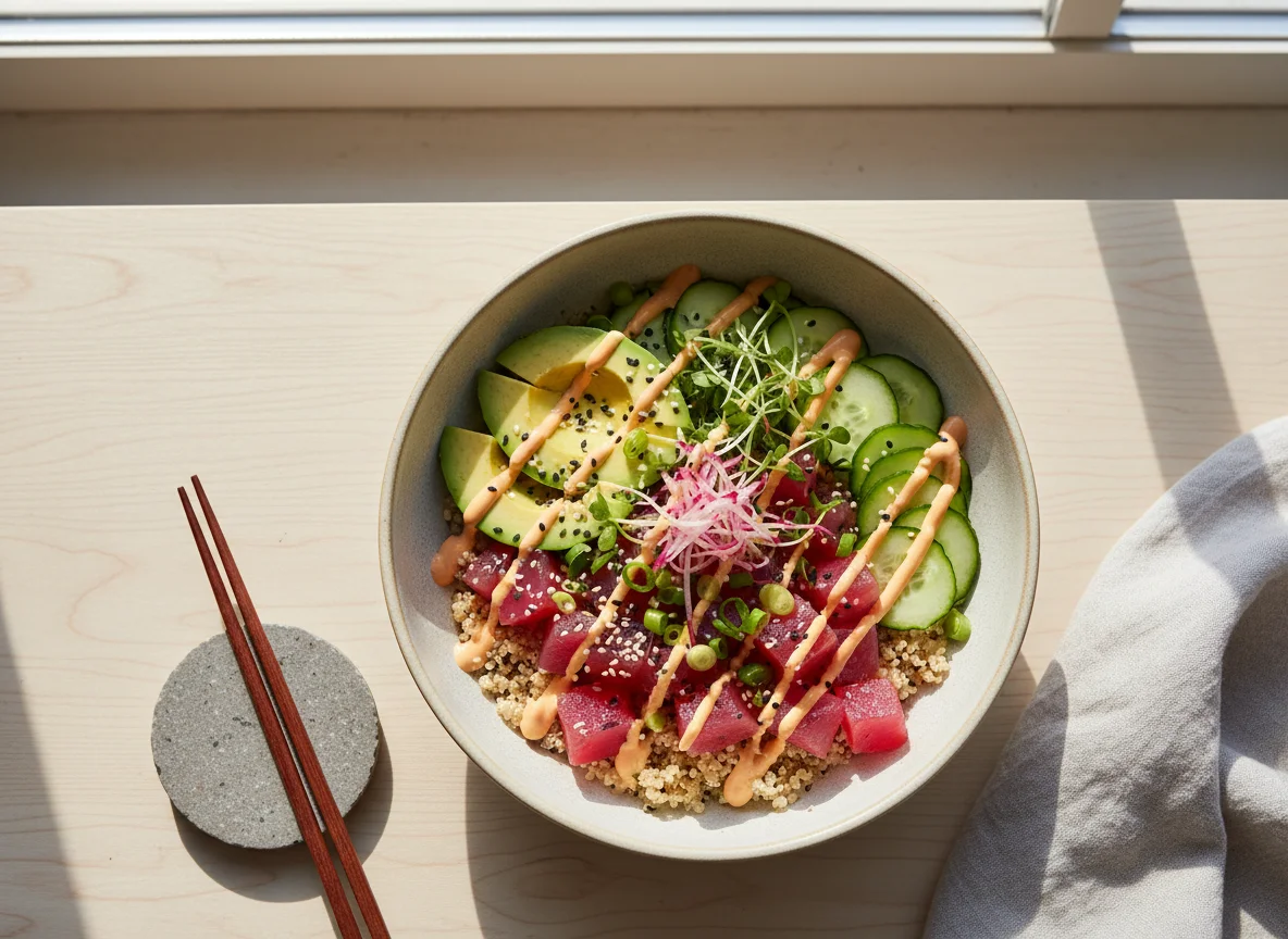 Poke de Atum com Quinoa photo