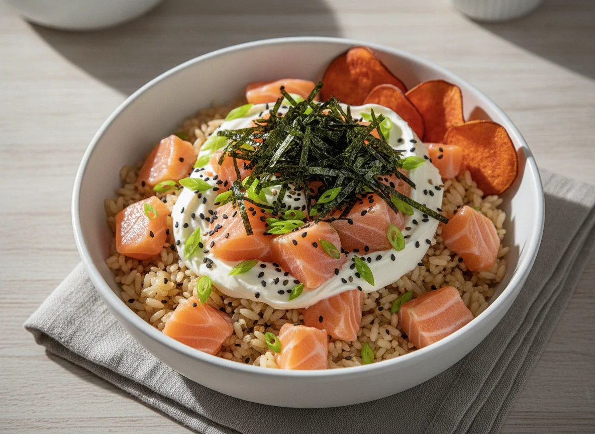 Poke de Salmão com Cream Cheese photo
