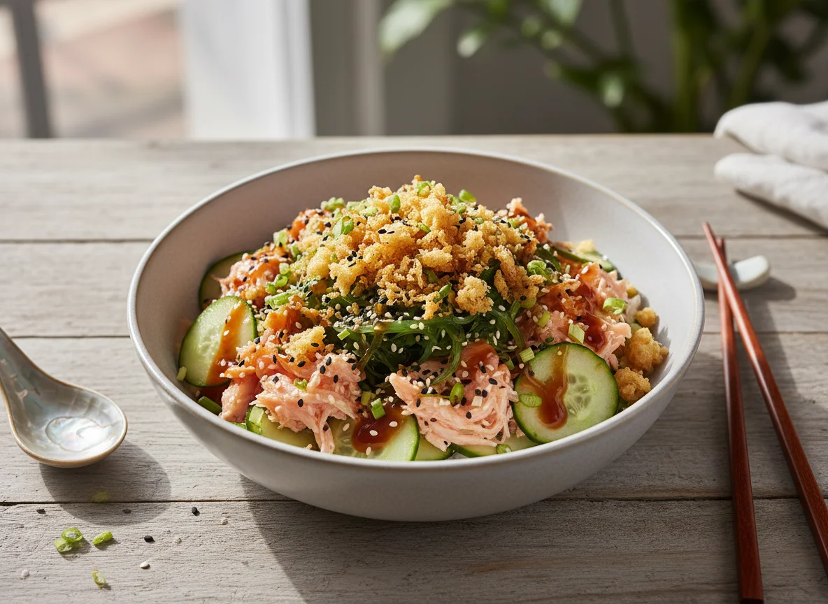 Poke de Salmão com Crispy de Tempura photo