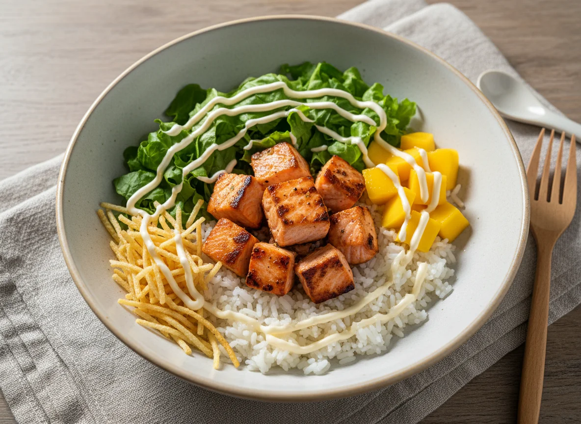 Poke de Salmão com Manga photo