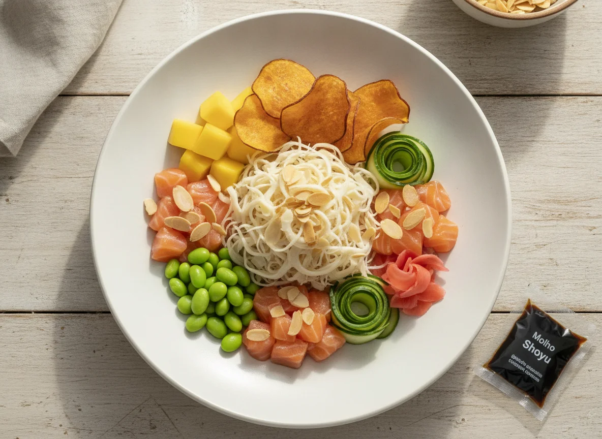 Poke de Salmão com Palmito Pupunha photo