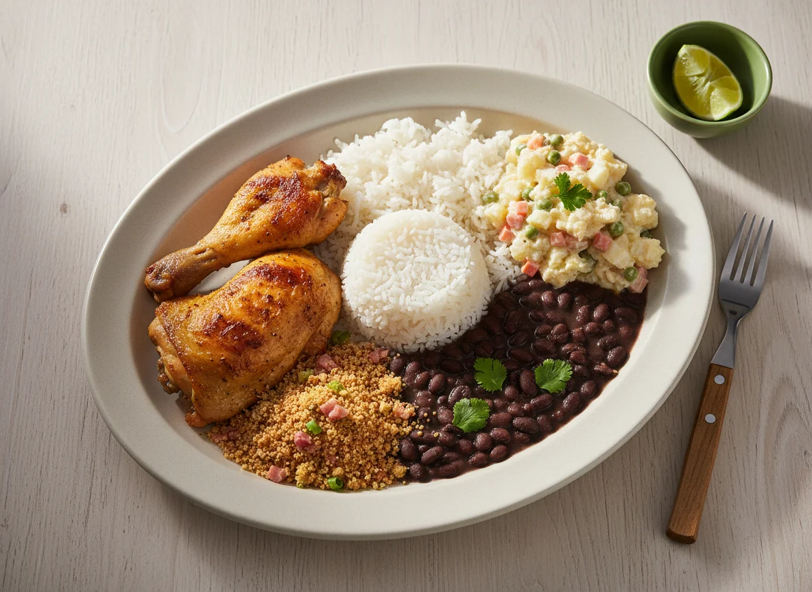 Prato Brasileiro com Frango Assado photo