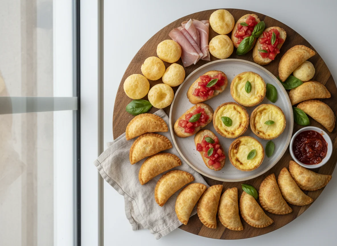 Prato de aperitivos variados photo