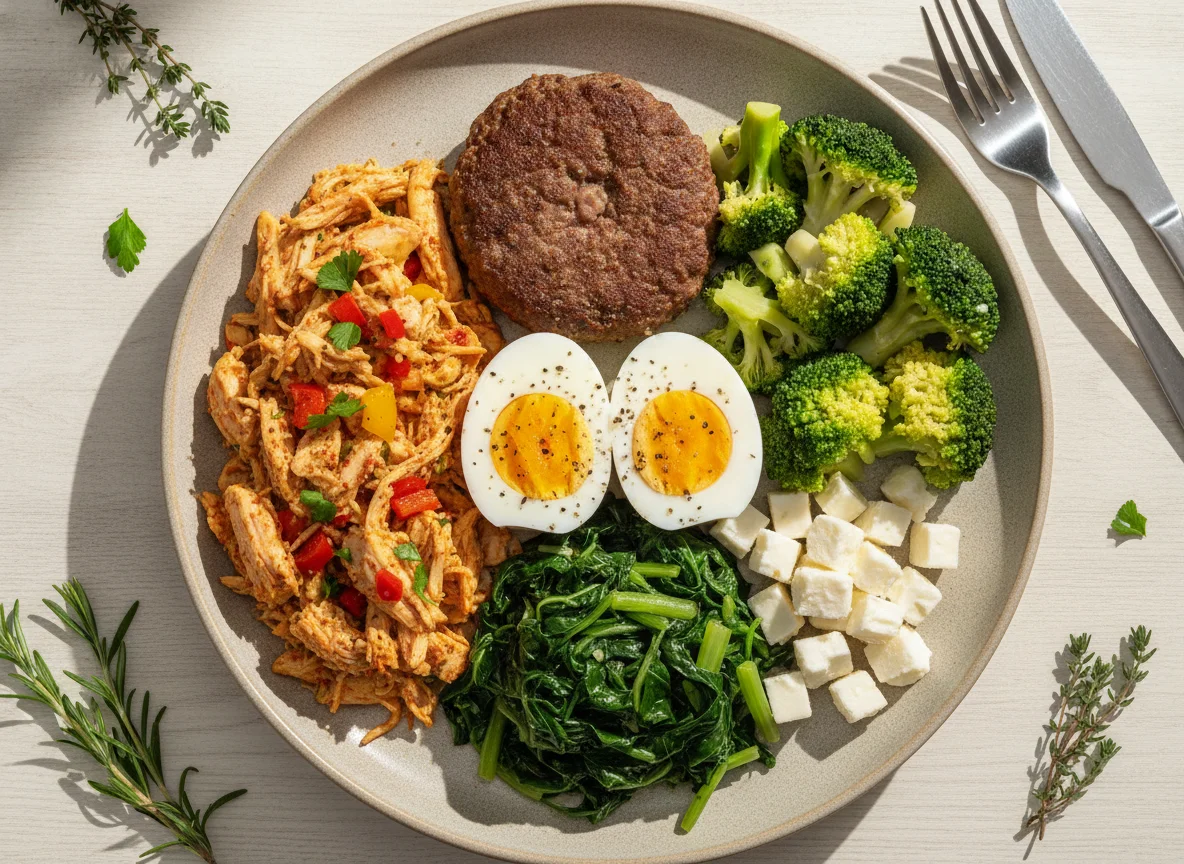 Prato de Proteínas com Brócolis e Ovos photo