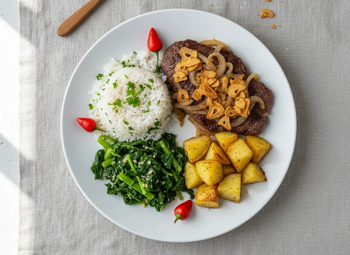 Prato Executivo com Bife Acebolado photo