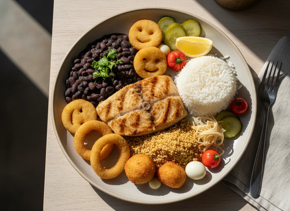 Prato Executivo com Peixe e Acompanhamentos photo