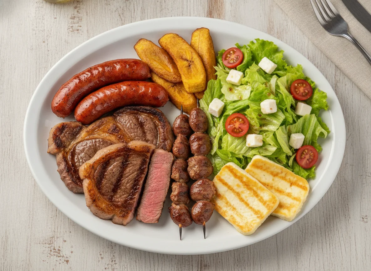 Prato Executivo com Picanha, Linguiça e Acompanhamentos photo