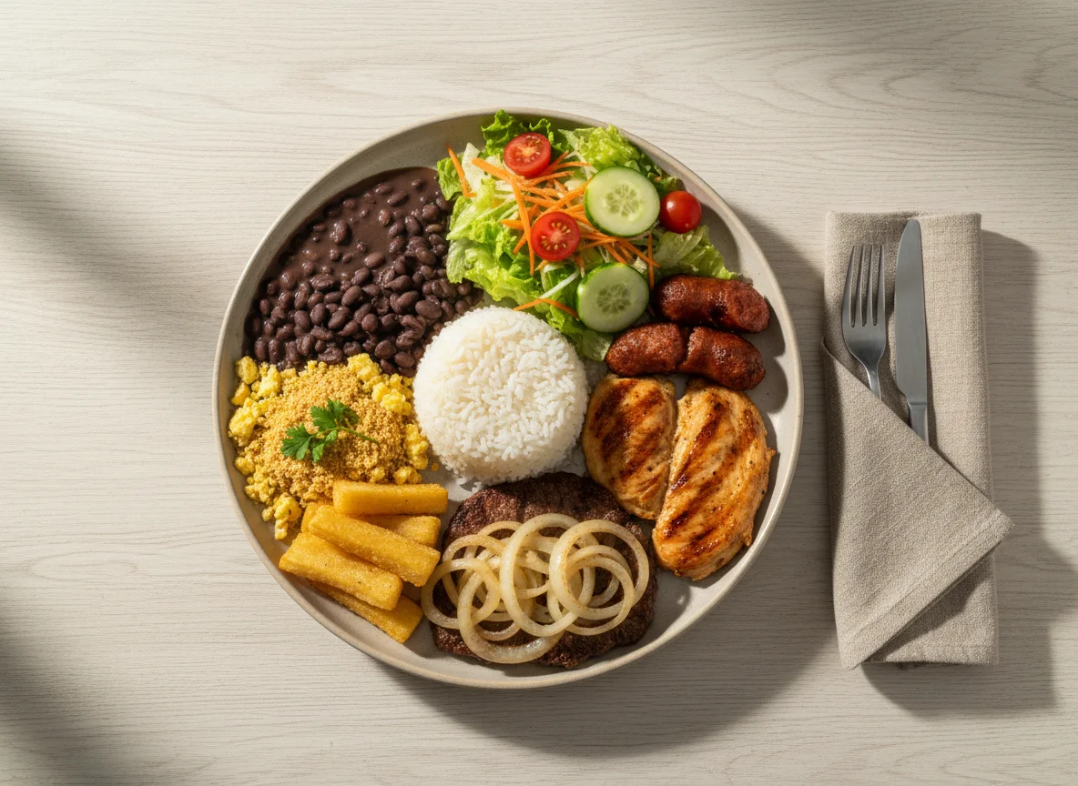 Prato feito brasileiro variado photo