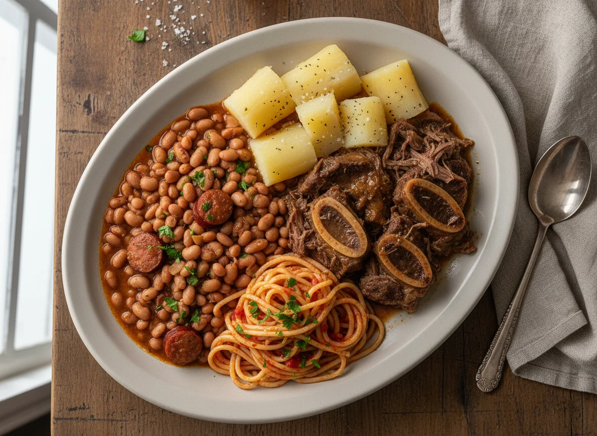 Prato Feito com Carne Cozida photo