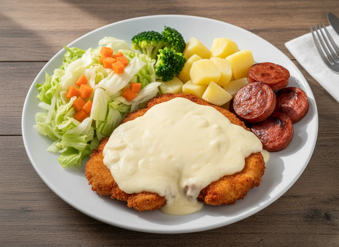 Prato Feito com Frango à Milanesa e Salada photo