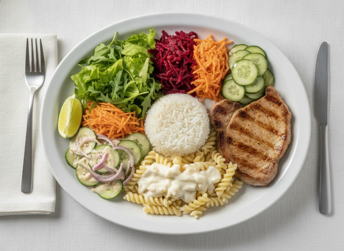 Prato Feito com Salada e Proteína photo