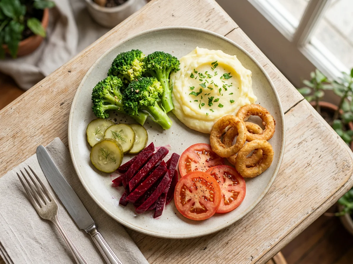 Prato variado com acompanhamentos photo