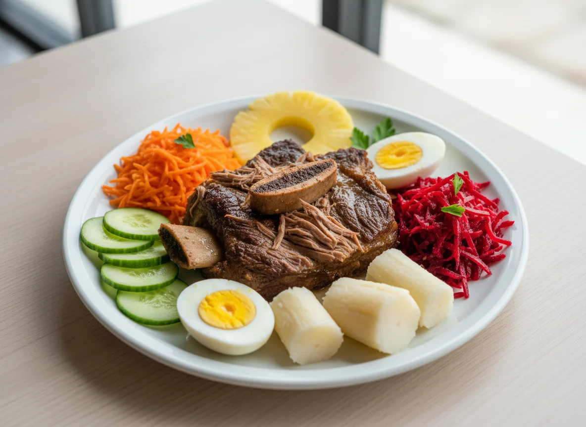 Prato variado com costela desossada photo