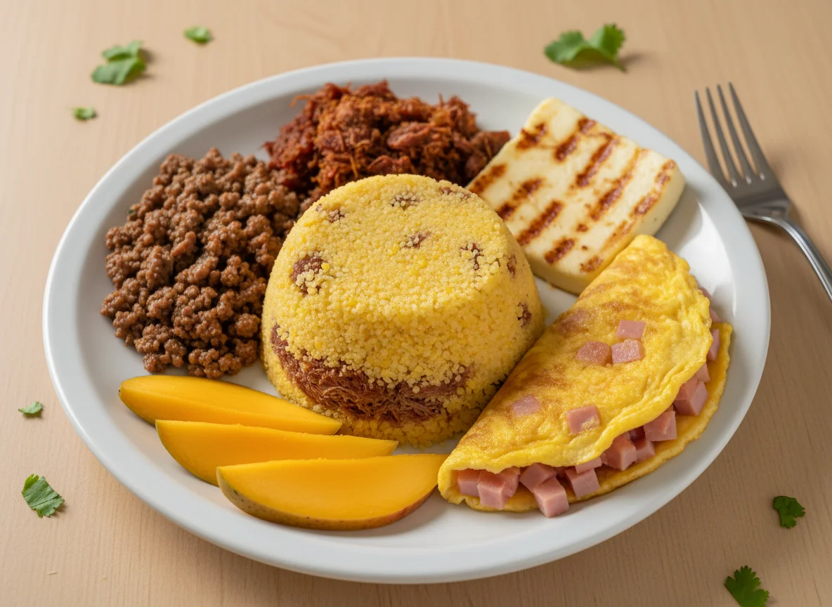 Prato variado com cuscuz photo