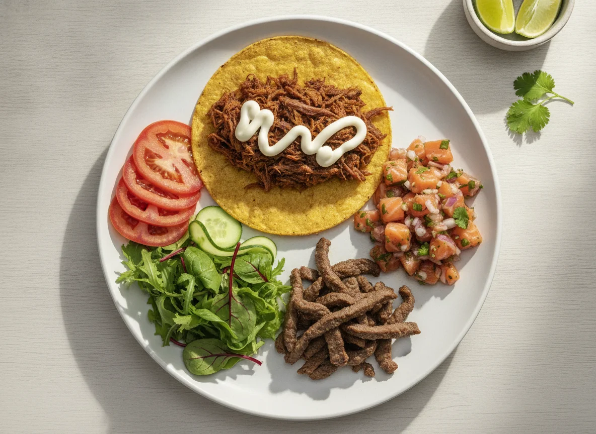 Prato Variado com Taco e Ceviche photo