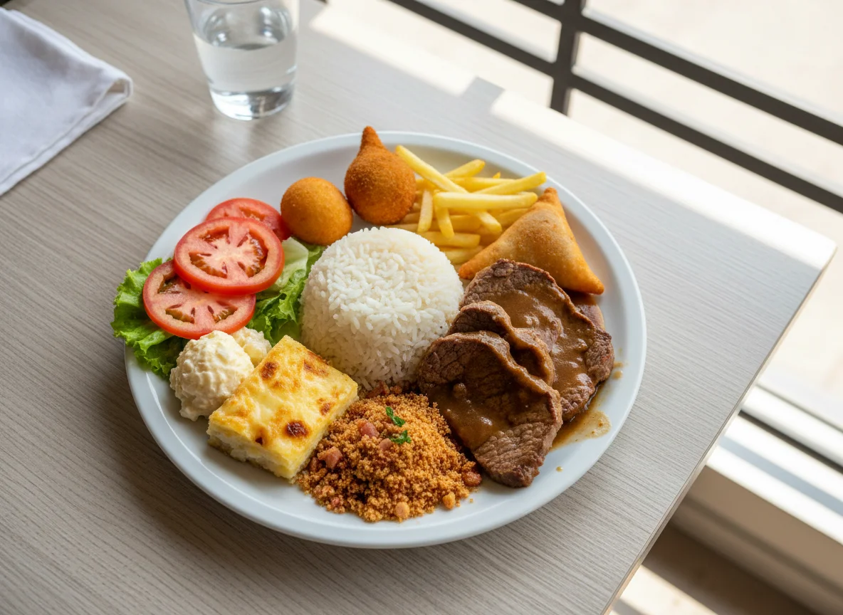 Prato variado de buffet photo