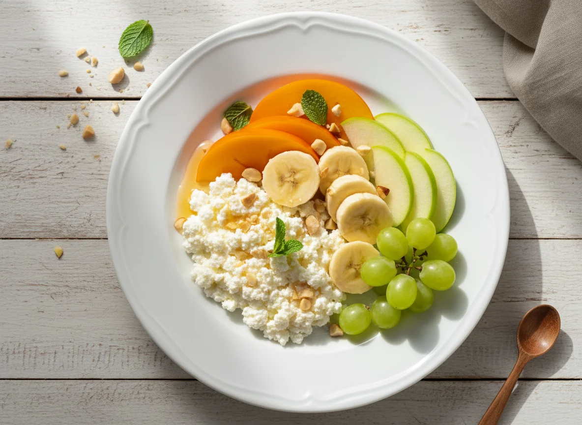 Queijo Cottage com Fruta photo