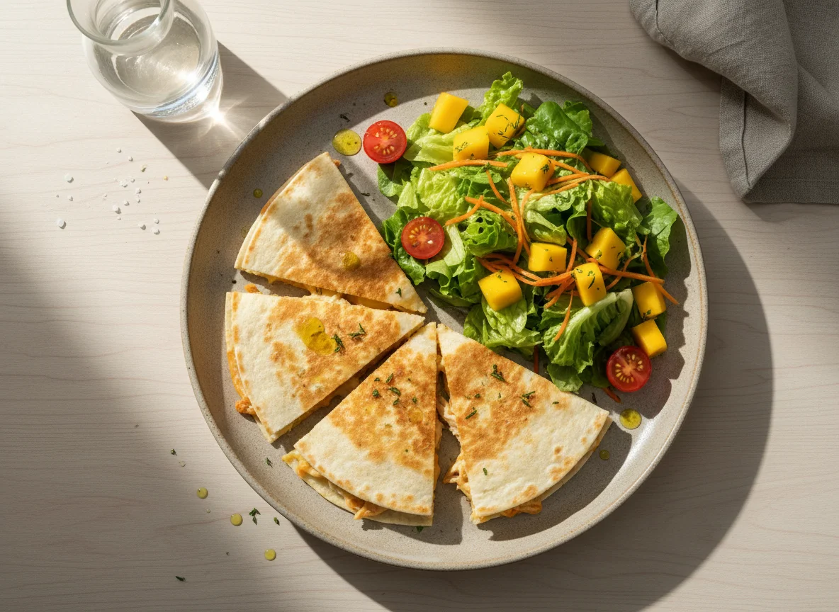 Quesadilla com Salada de Manga photo