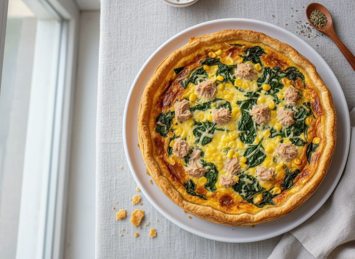 Quiche de atum e vegetais photo