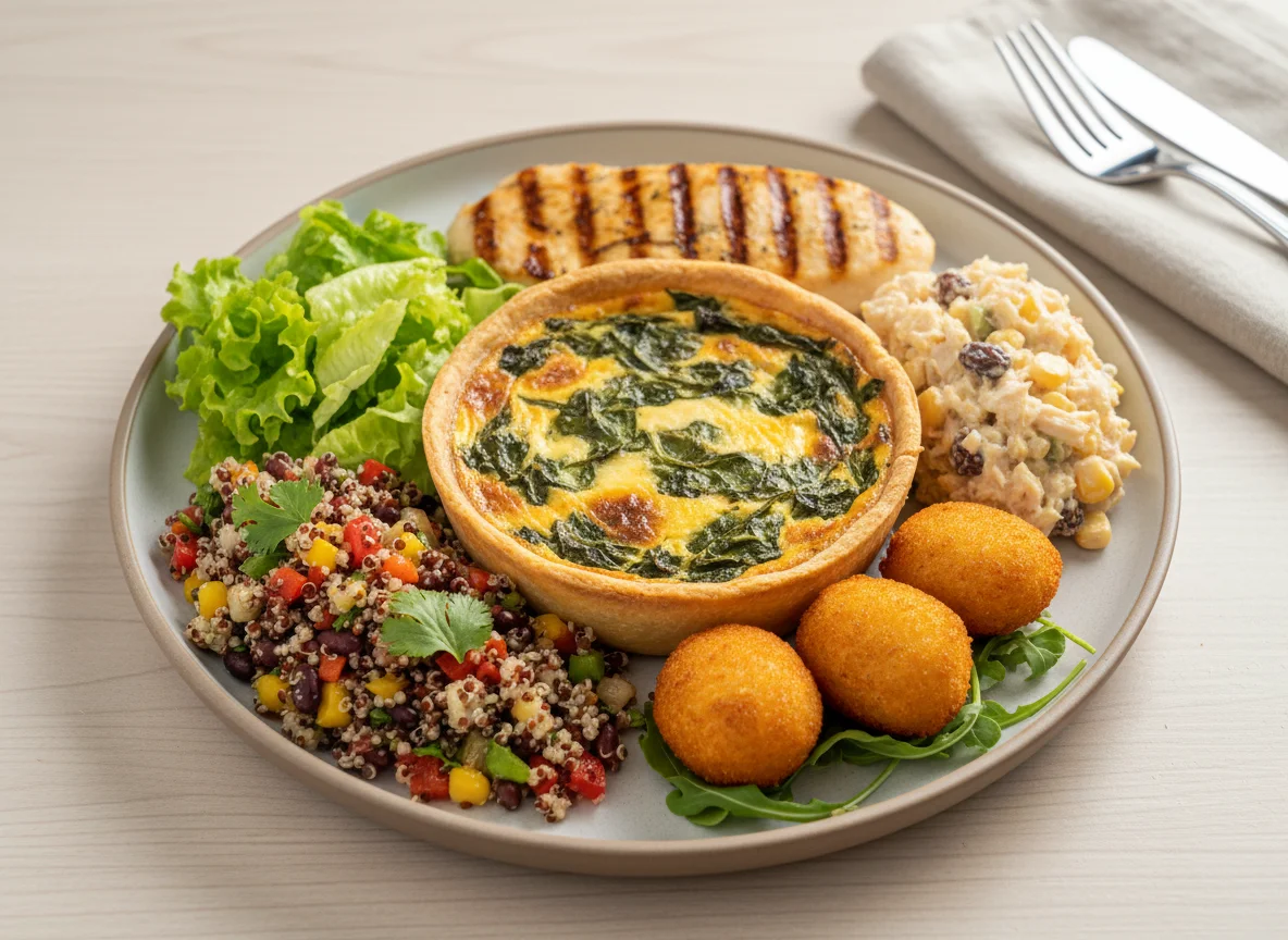 Quiche de espinafre photo