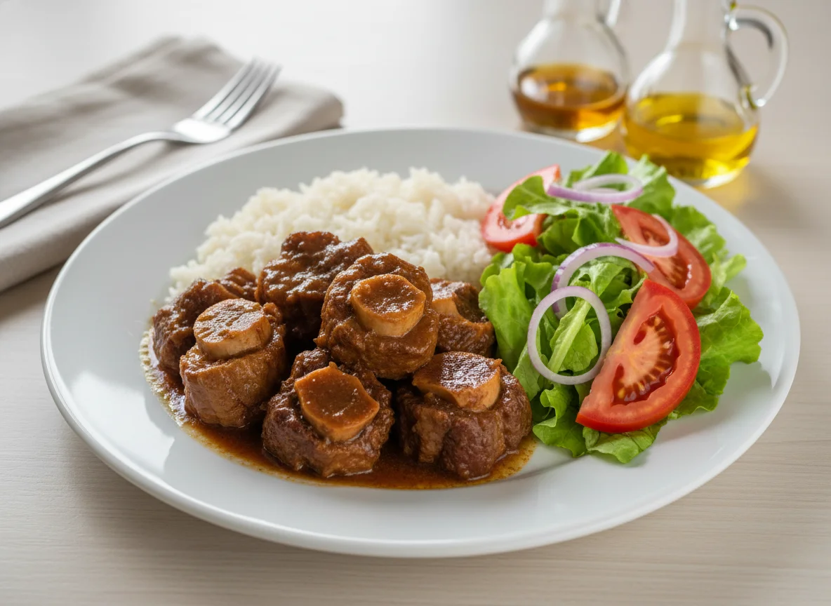 Rabada com Arroz e Salada photo