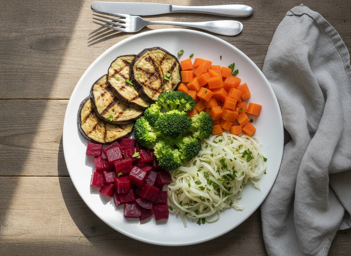 Refeição com vegetais variados photo